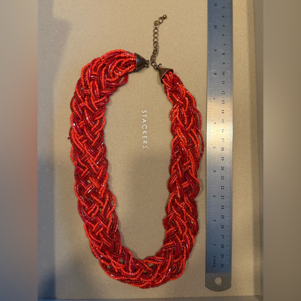 Red Beaded Necklace